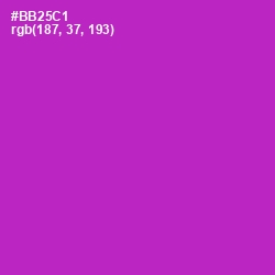 #BB25C1 - Electric Violet Color Image