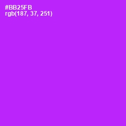 #BB25FB - Electric Violet Color Image