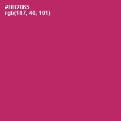 #BB2865 - Hibiscus Color Image