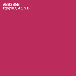 #BB2B5B - Night Shadz Color Image