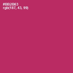 #BB2B63 - Hibiscus Color Image