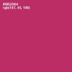 #BB2D64 - Hibiscus Color Image