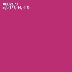 #BB2E73 - Hibiscus Color Image