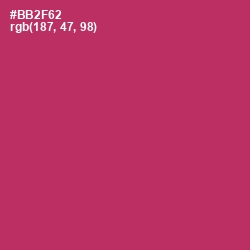 #BB2F62 - Hibiscus Color Image