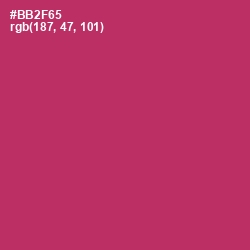 #BB2F65 - Hibiscus Color Image