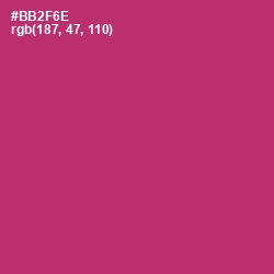 #BB2F6E - Hibiscus Color Image