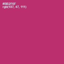 #BB2F6F - Hibiscus Color Image