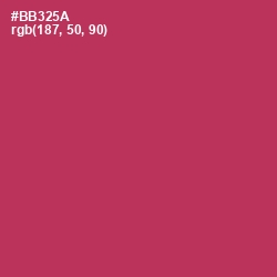 #BB325A - Night Shadz Color Image