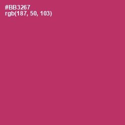 #BB3267 - Hibiscus Color Image