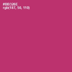 #BB326E - Hibiscus Color Image