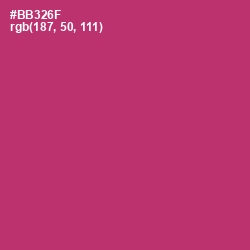 #BB326F - Hibiscus Color Image