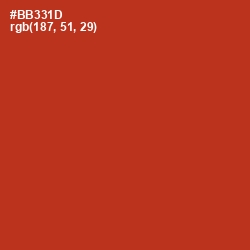 #BB331D - Tabasco Color Image