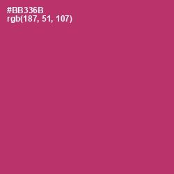 #BB336B - Hibiscus Color Image