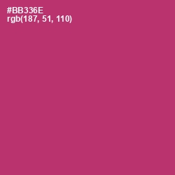 #BB336E - Hibiscus Color Image