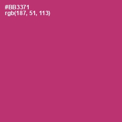#BB3371 - Hibiscus Color Image