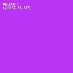 #BB33F7 - Electric Violet Color Image