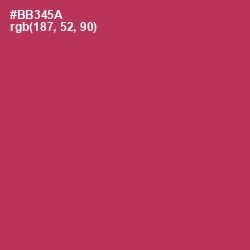 #BB345A - Night Shadz Color Image