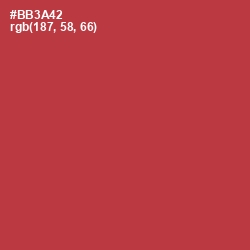 #BB3A42 - Night Shadz Color Image