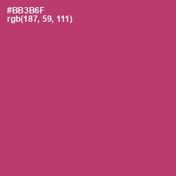 #BB3B6F - Hibiscus Color Image