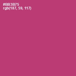 #BB3B75 - Hibiscus Color Image