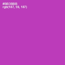 #BB3BBB - Medium Red Violet Color Image