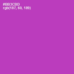 #BB3CBD - Medium Red Violet Color Image