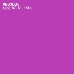 #BB3DB5 - Medium Red Violet Color Image