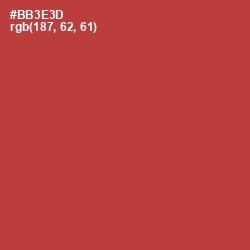 #BB3E3D - Well Read Color Image