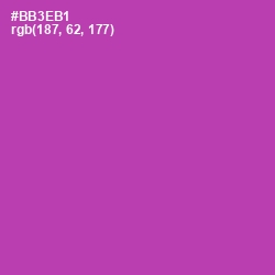 #BB3EB1 - Medium Red Violet Color Image
