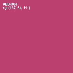 #BB406F - Blush Color Image