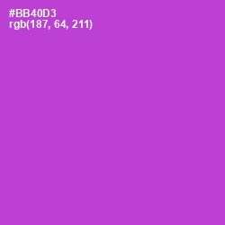 #BB40D3 - Amethyst Color Image