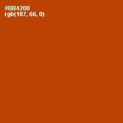 #BB4200 - Rock Spray Color Image