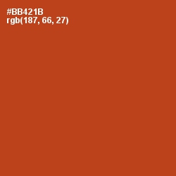 #BB421B - Rust Color Image