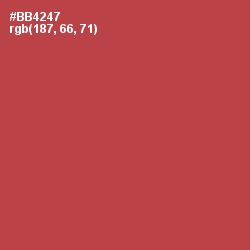 #BB4247 - Chestnut Color Image