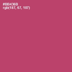 #BB436B - Blush Color Image