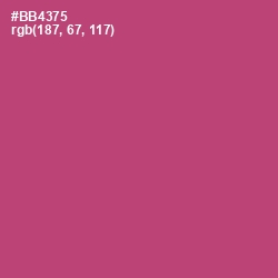 #BB4375 - Blush Color Image