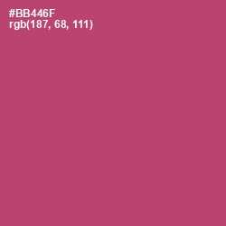 #BB446F - Blush Color Image