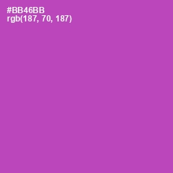 #BB46BB - Wisteria Color Image