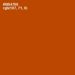 #BB4700 - Rock Spray Color Image