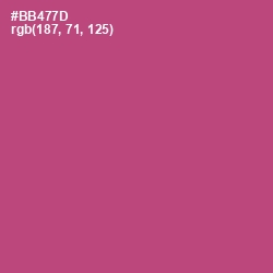 #BB477D - Blush Color Image