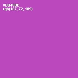 #BB48BD - Wisteria Color Image