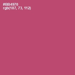 #BB4970 - Blush Color Image