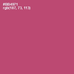 #BB4971 - Blush Color Image