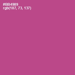 #BB4989 - Tapestry Color Image