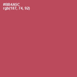 #BB4A5C - Chestnut Color Image