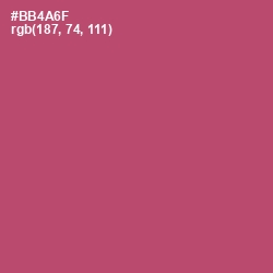 #BB4A6F - Blush Color Image