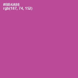 #BB4A98 - Tapestry Color Image