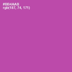 #BB4AAB - Tapestry Color Image