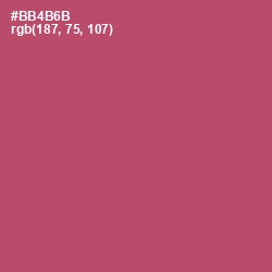 #BB4B6B - Blush Color Image