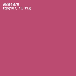 #BB4B70 - Blush Color Image